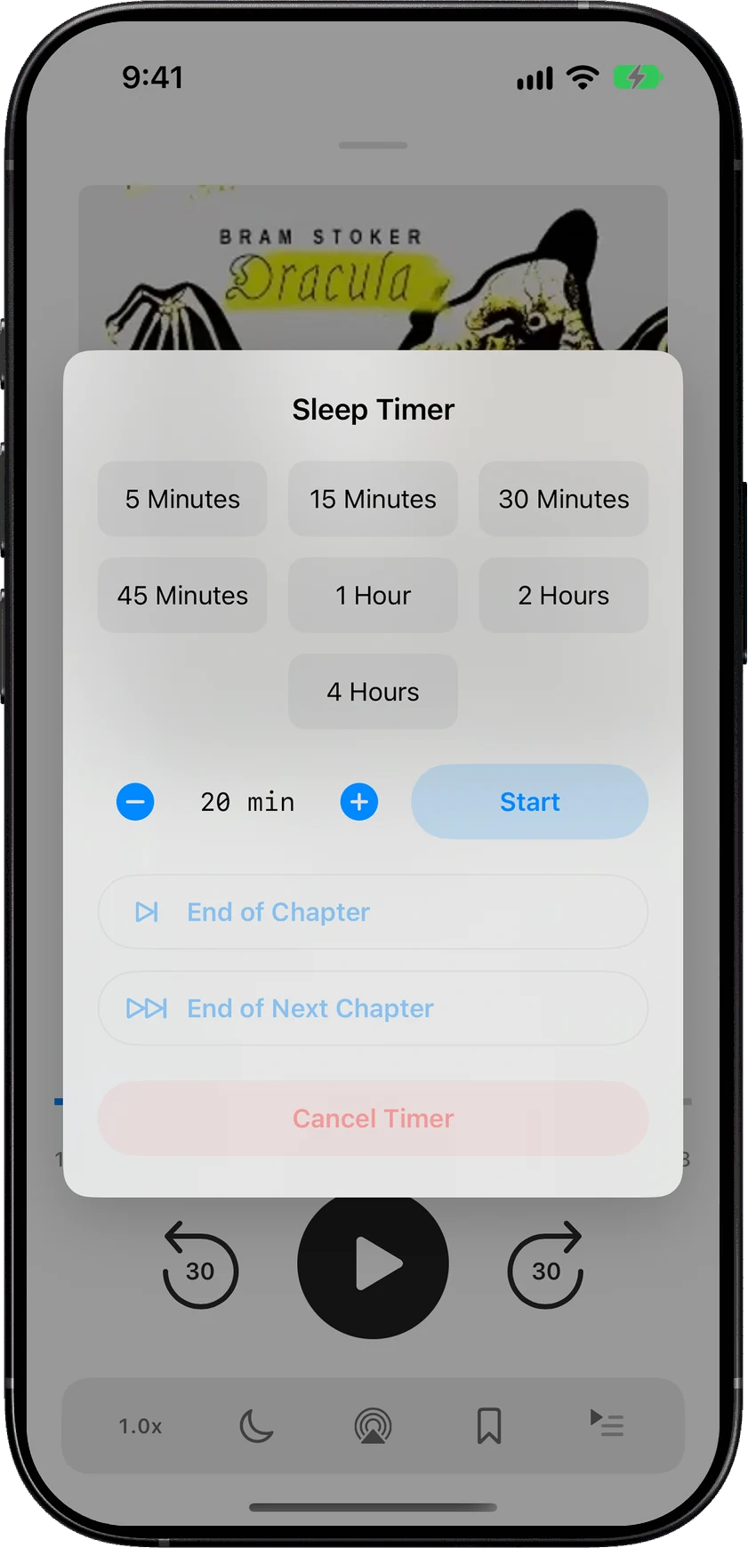 Featured image for SoundLeaf 2.7 for Audiobookshelf: Next Chapter Sleep Timers, Widgets, and Themes