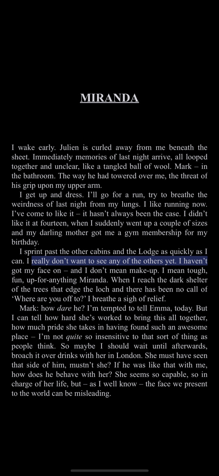 The SoundLeaf reader after Go to Position, with the sentence the narrator is reading highlighted mid-paragraph